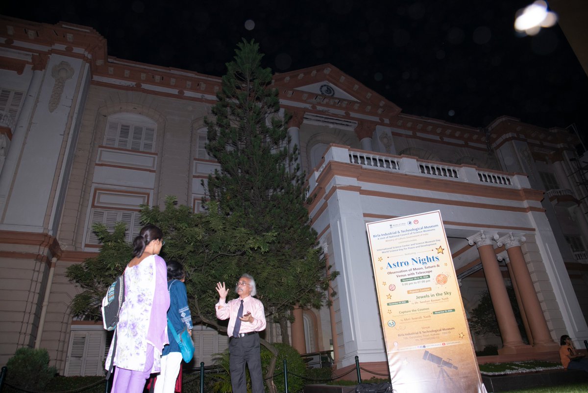 BITMKolkata's tweet image. #AstroNight session at @BITMKolkata, a Unit of @ncsmgoi, @MinOfCultureGoI featuring #PopularTalk by Dr. Sankar Kr. Nath and observation of Moon &amp;amp; Saturn with Telescope - part of commemoration of #ISCSMD and #WorldScienceDay for Peace and Development - on November 09, 2024.