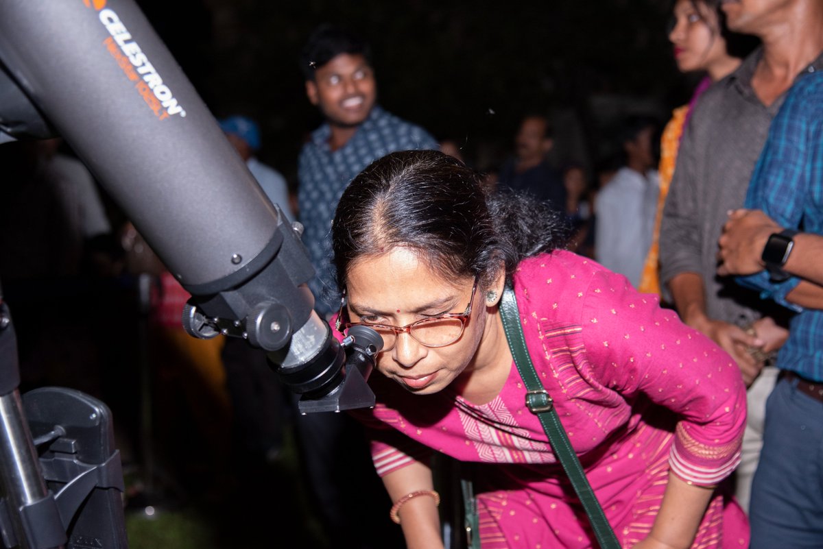 BITMKolkata's tweet image. #AstroNight session at @BITMKolkata, a Unit of @ncsmgoi, @MinOfCultureGoI featuring #PopularTalk by Dr. Sankar Kr. Nath and observation of Moon &amp;amp; Saturn with Telescope - part of commemoration of #ISCSMD and #WorldScienceDay for Peace and Development - on November 09, 2024.