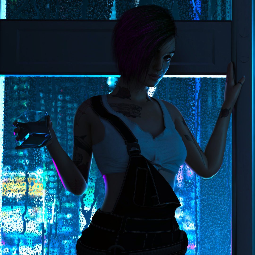 Up this week we have a gorgeous pinup featuring #JudyAlvarez of #Cyberpunk2077! #NSFW versions as always for patron subscribers. ;) Sub at just the  tier to get this full set at the end of the month! #rule34 #3dfanart