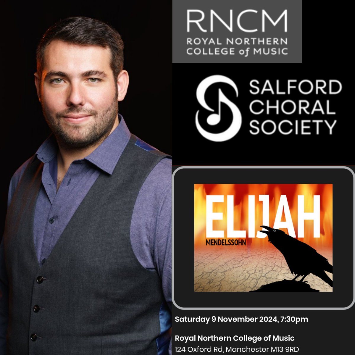 Connaught Artists (@connaughtartis1) on Twitter photo Tonight bass <a href="/TDHopkinson/">Thomas D Hopkinson</a> sings the title role in Mendelssohn's Elijah for <a href="/SalfordChoral/">SalfordChoralSociety</a> at <a href="/rncmlive/">Royal Northern College of Music</a> Tonight bass <a href="/TDHopkinson/">Thomas D Hopkinson</a> sings the title role in Mendelssohn's Elijah for <a href="/SalfordChoral/">SalfordChoralSociety</a> at <a href="/rncmlive/">Royal Northern College of Music</a>