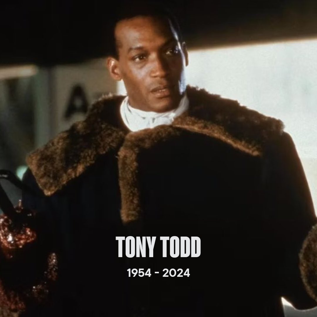 blumhouse's tweet image. A monumental loss for the horror community. Rest in Peace Tony Todd.