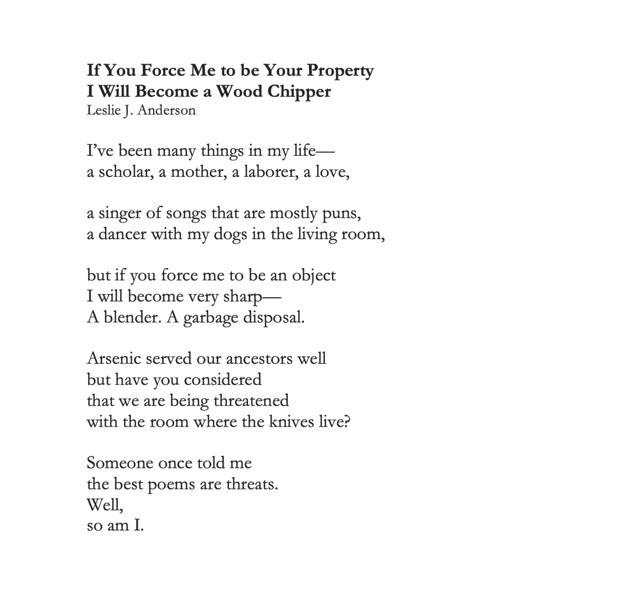 Leslie J. Anderson tweet media