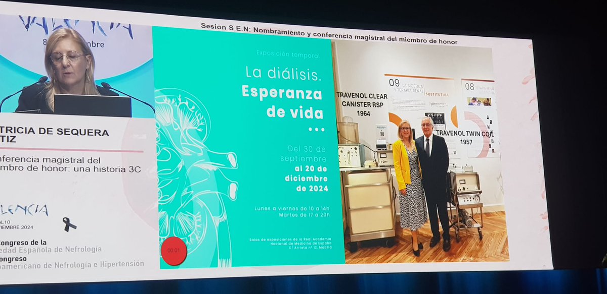 Merecido nombramiento de Patricia Sequera como miembro de honor de <a href="/SENefrologia/">S.E.N. Nefrología</a> y excelente conferencia sobre la historia de la hemodialisis <a href="/DePsequera/">Patricia de Sequera</a>