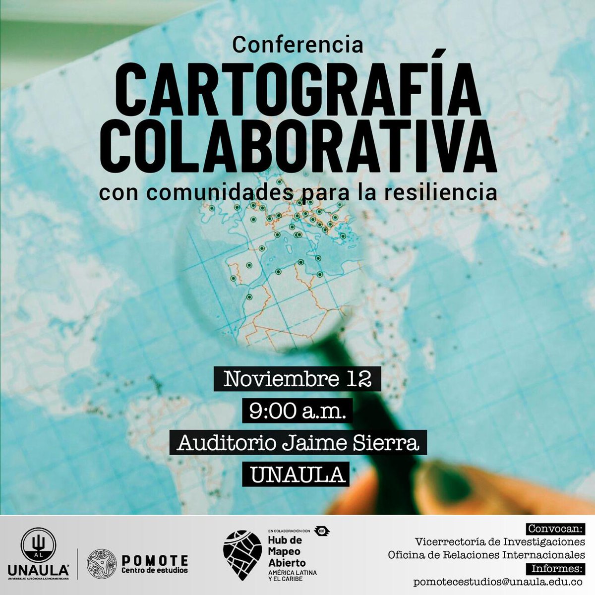 MapHubLAC's tweet photo. ¡#Medellín, agenda este conversatorio! 🇨🇴🎙️

Junto a @pomotecestudios , @mapeadora explorará la cartografía colaborativa con comunidades para fortalecer la resiliencia.

📅 12 de noviembre
🕘 9 - 11 am COL
📍 Auditorio Jaime Sierra, @Unaula
Regístrate → https://t.co/hqfdbw3Wuv https://t.co/Ie6nYyt4FL