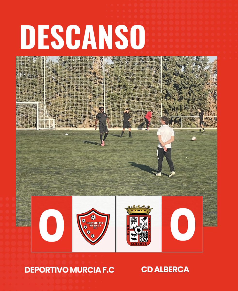 DeporMurciaFC's tweet photo. PRIMER TIEMPO
@DeporMurciaFC 0 🆚 0 #cdalberca
@Nacional10x @treceraG13 https://t.co/hh47kEmwXQ