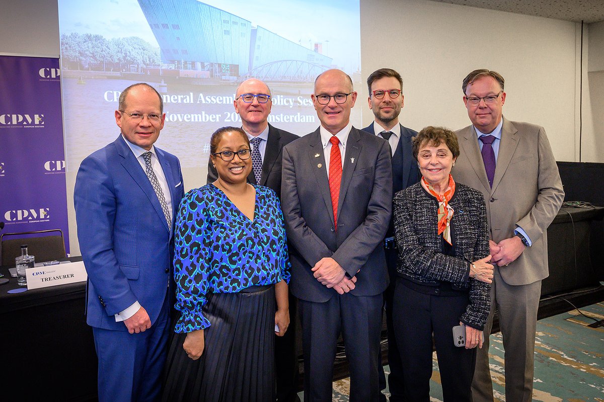 CPME_EUROPA's tweet photo. 📢 Dr Ole Johan Bakke elected President of European Doctors

Dr Ole Johan Bakke (Norway) was today elected as CPME President during our General Assembly in Amsterdam. He will serve a three year term from 2025 to 2027.

👉 Press release: https://t.co/seQmHOt34b https://t.co/LXuDfZ8tVY