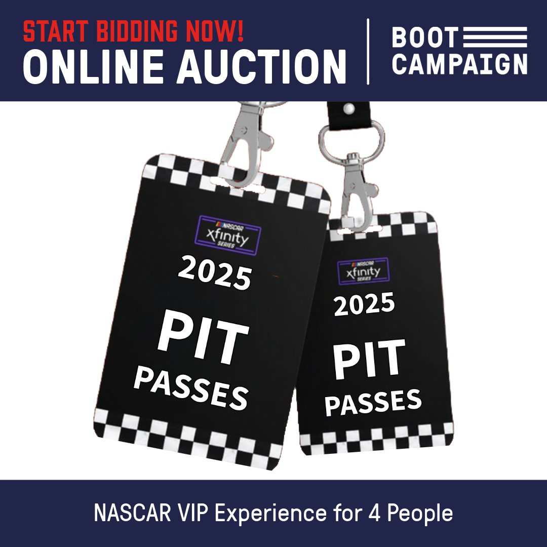 BootCampaign's tweet photo. Bidding in our Online Auction is a win-win! You win cool stuff while you support Veterans in need of care through our individualized programs.
Get to bidding at https://t.co/lI3L6nE031. 🇺🇸
#Veterans #VeteransDay #OnlineAuction #LaceUpAMERICA #BootCampaign #SupportVeterans https://t.co/hFrG5P6ZR3