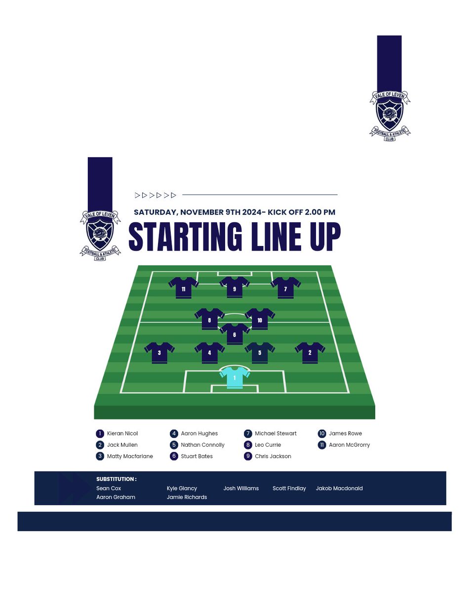Vale of Leven AFC (@valeoflevenafc) on Twitter photo โฑ๏ธ | ๐๐จ๐๐ ๐ง๐๐ ๐
<a href="/GlasgowUniFC/">GUFC</a> 3-2 Vale of Leven
โฝ๏ธ Kyle Glancy
โฝ๏ธ <a href="/currie_leo/">Leo Currie</a>
<a href="/GGPAFL/">Greater Glasgow Premier AFL</a> <a href="/scottish_aff/">AmateurFixturesResultsSCO</a> โฑ๏ธ | ๐๐จ๐๐ ๐ง๐๐ ๐
<a href="/GlasgowUniFC/">GUFC</a> 3-2 Vale of Leven
โฝ๏ธ Kyle Glancy
โฝ๏ธ <a href="/currie_leo/">Leo Currie</a>
<a href="/GGPAFL/">Greater Glasgow Premier AFL</a> <a href="/scottish_aff/">AmateurFixturesResultsSCO</a>