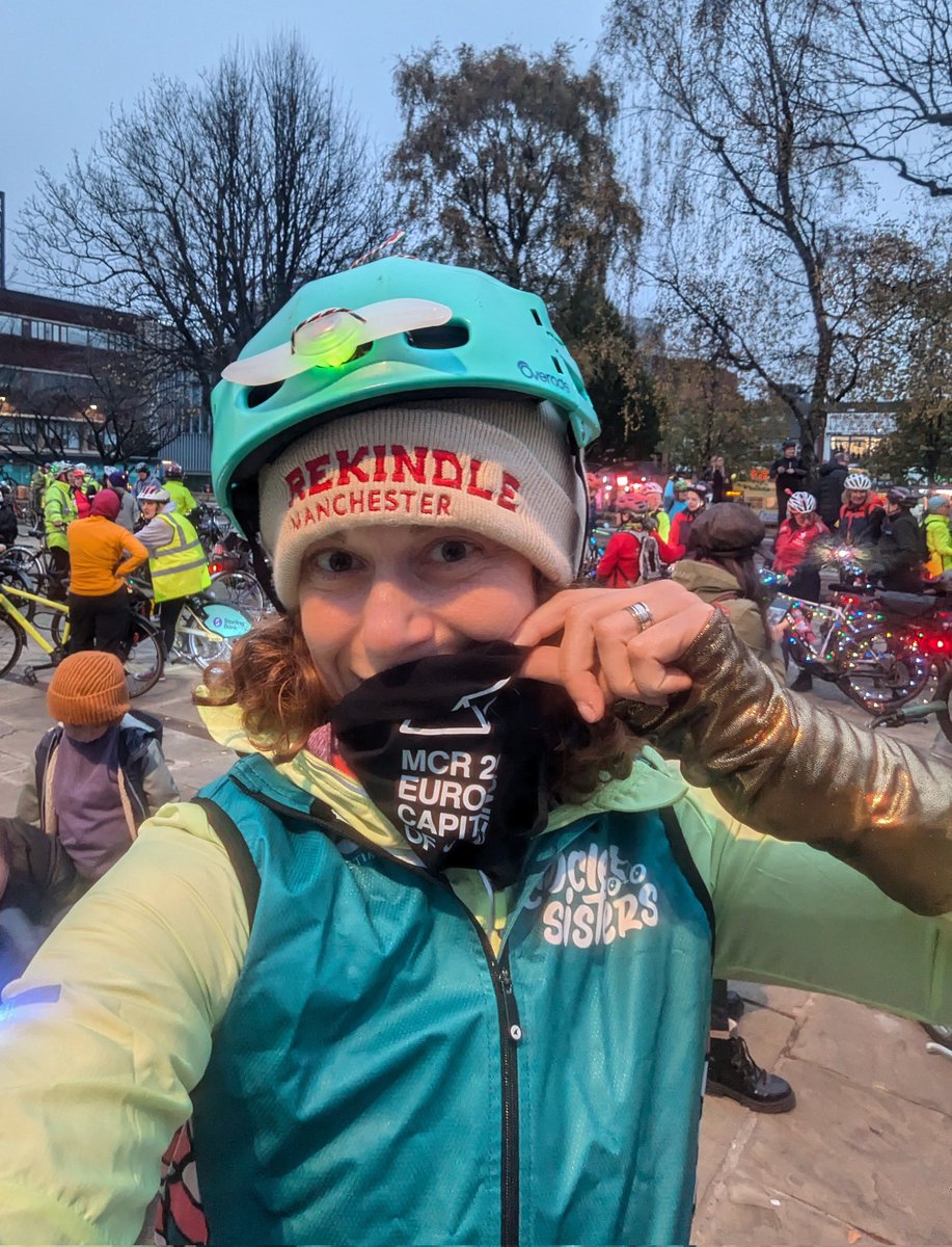 Katy Rubin (@katyrubinto) on Twitter photo Feeling ready for #lightsupride: this is the joyful resistance we need now. 🔥 Bike covered in disco lights, repping <a href="/CycleSistersUK/">Cycle Sisters</a> <a href="/RekindleSchool/">Rekindle School</a> and Manchester European Capital of Cycling! 🚴♀️ #TakeBacktheNight Feeling ready for #lightsupride: this is the joyful resistance we need now. 🔥 Bike covered in disco lights, repping <a href="/CycleSistersUK/">Cycle Sisters</a> <a href="/RekindleSchool/">Rekindle School</a> and Manchester European Capital of Cycling! 🚴♀️ #TakeBacktheNight