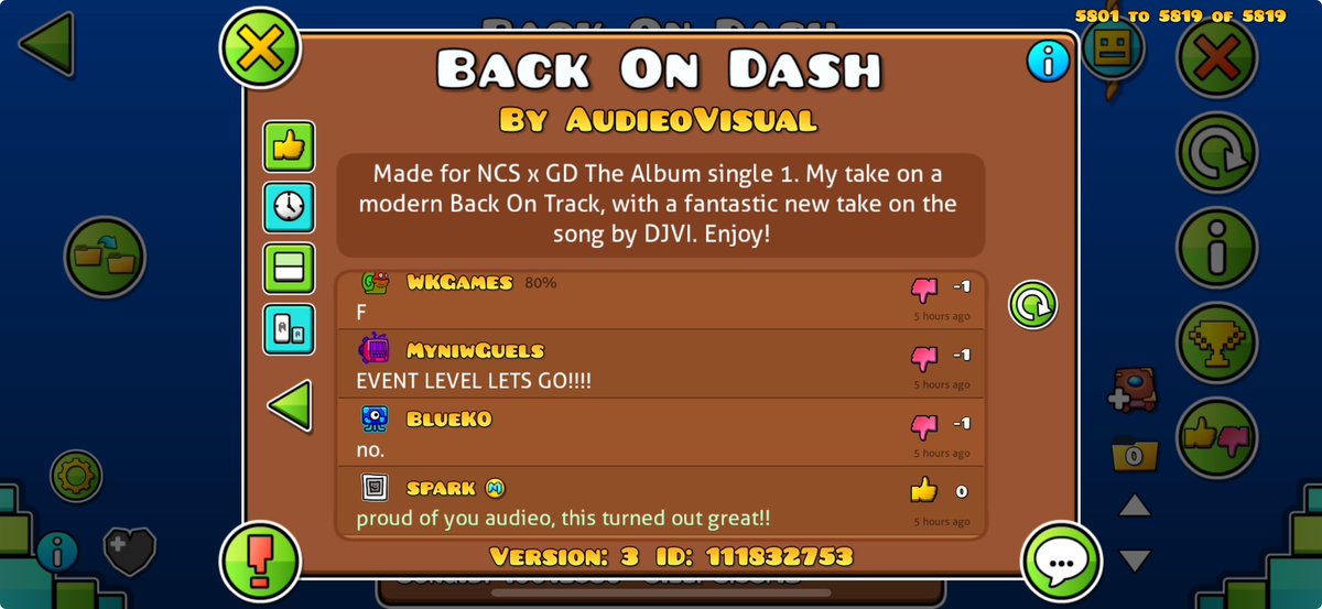 For posterity, this was the first comment on “Back on Dash”