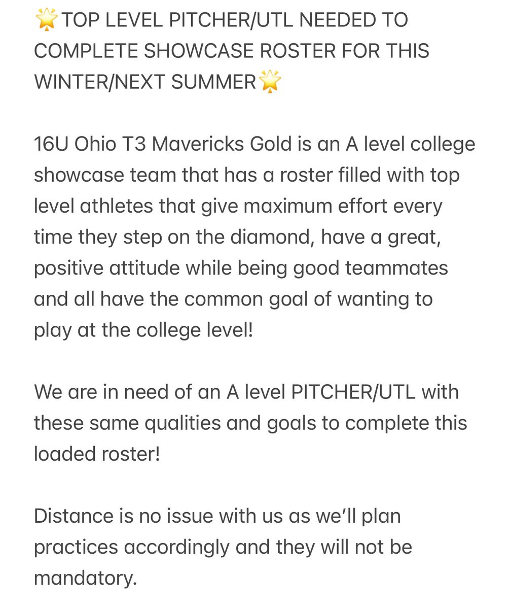 16U Ohio T3 Mavericks Gold tweet media