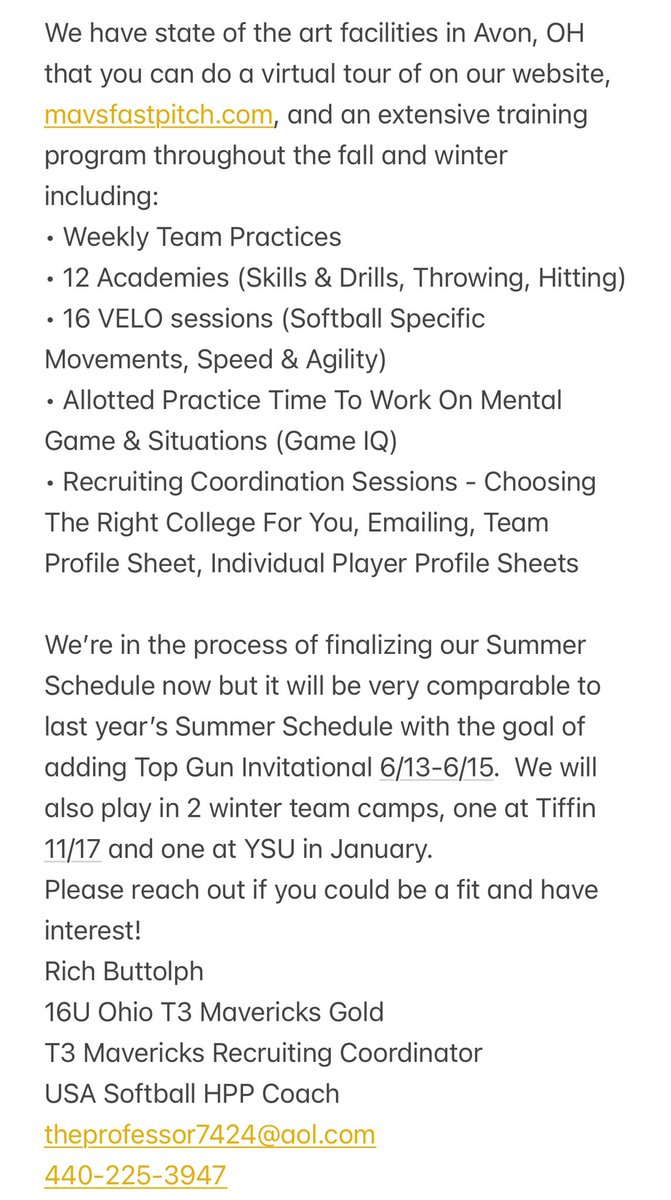 16U Ohio T3 Mavericks Gold tweet media