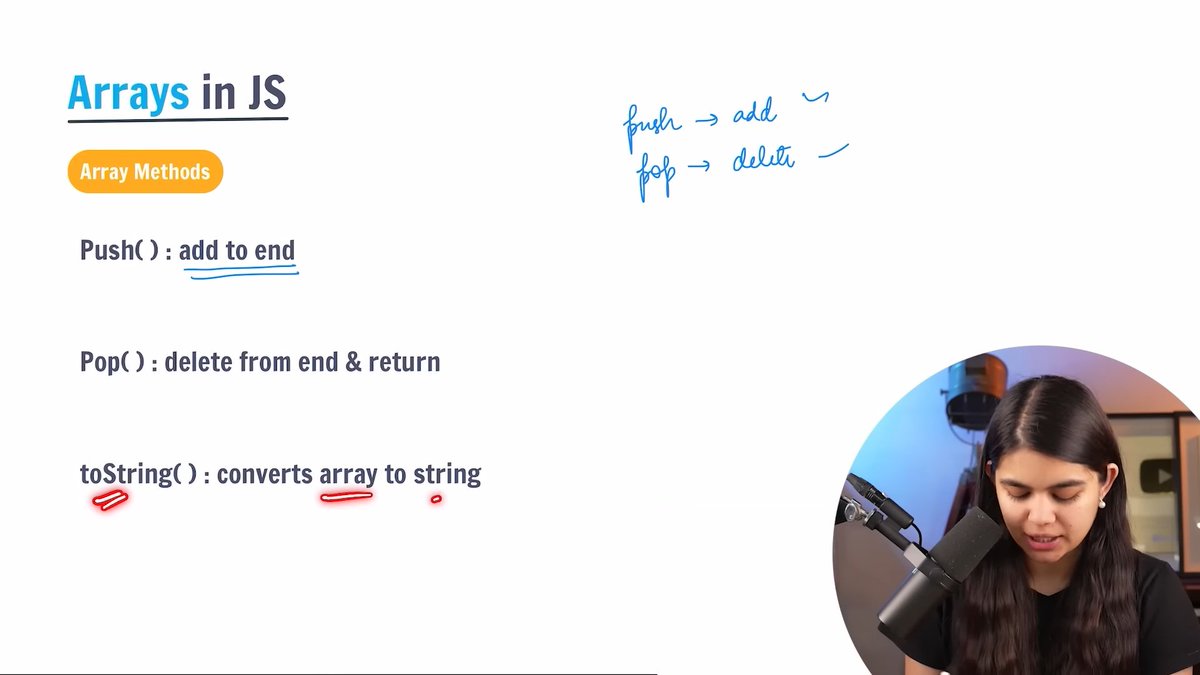 omtweet_'s tweet photo. #Day_37 of learning Web Development from Shradha Khapra and Apna College
Topics learned - Methods Of Arrays in Java Script.
#100daysofcode https://t.co/b9WlGYmlQF