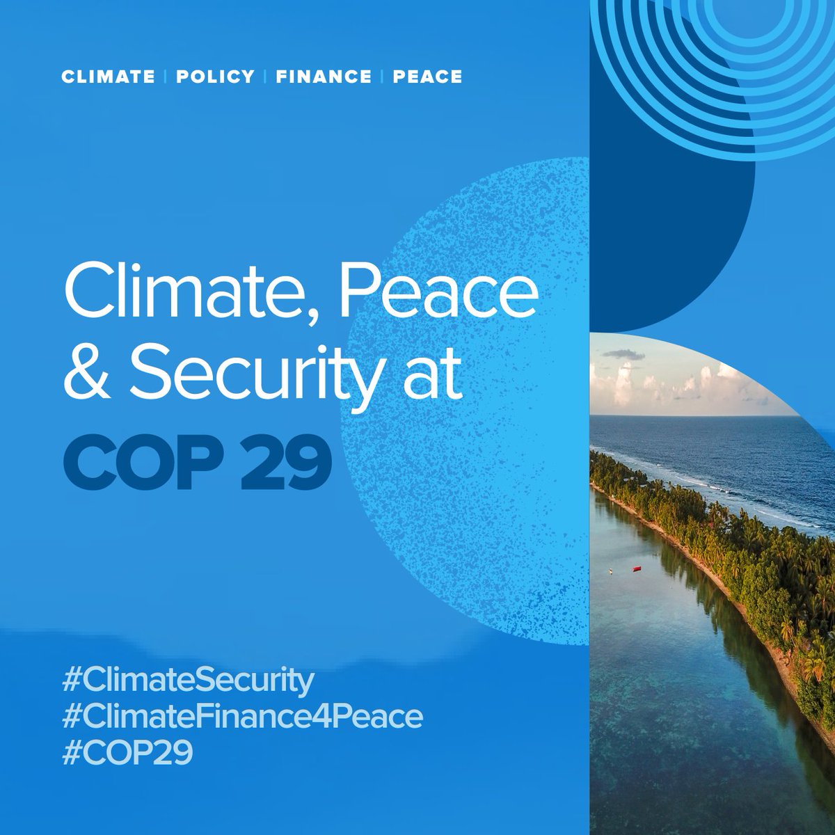 Catherine Wong (@catherinewong01) on Twitter photo Where are the #ClimateSecurity events at <a href="/COP29_AZ/">COP29 Azerbaijan</a> ?
Add your events⬇️& we can make a running list?
<a href="/COP28_UAE/">COP28 UAE</a> <a href="/COP27P/">COP27</a> <a href="/CairoPeaceKeep/">🌐Cairo International Center for Peace (CCCPA)</a>
<a href="/UNDPClimate/">UNDP Climate</a> @UNDPCPS @UNDPCPS <a href="/UNDPPA/">UN Political and Peacebuilding Affairs</a> <a href="/UNPeacekeeping/">UN Peacekeeping</a> <a href="/UNEP/">UN Environment Programme</a> #ClimateFinance4Peace Where are the #ClimateSecurity events at <a href="/COP29_AZ/">COP29 Azerbaijan</a> ?
Add your events⬇️& we can make a running list?
<a href="/COP28_UAE/">COP28 UAE</a> <a href="/COP27P/">COP27</a> <a href="/CairoPeaceKeep/">🌐Cairo International Center for Peace (CCCPA)</a>
<a href="/UNDPClimate/">UNDP Climate</a> @UNDPCPS @UNDPCPS <a href="/UNDPPA/">UN Political and Peacebuilding Affairs</a> <a href="/UNPeacekeeping/">UN Peacekeeping</a> <a href="/UNEP/">UN Environment Programme</a> #ClimateFinance4Peace