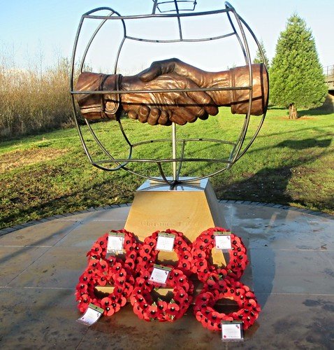 They shall grow not old, as we that are left grow old. 
Age shall not weary them, nor the years condemn.
At the going down of the sun and in the morning,
We will remember them.