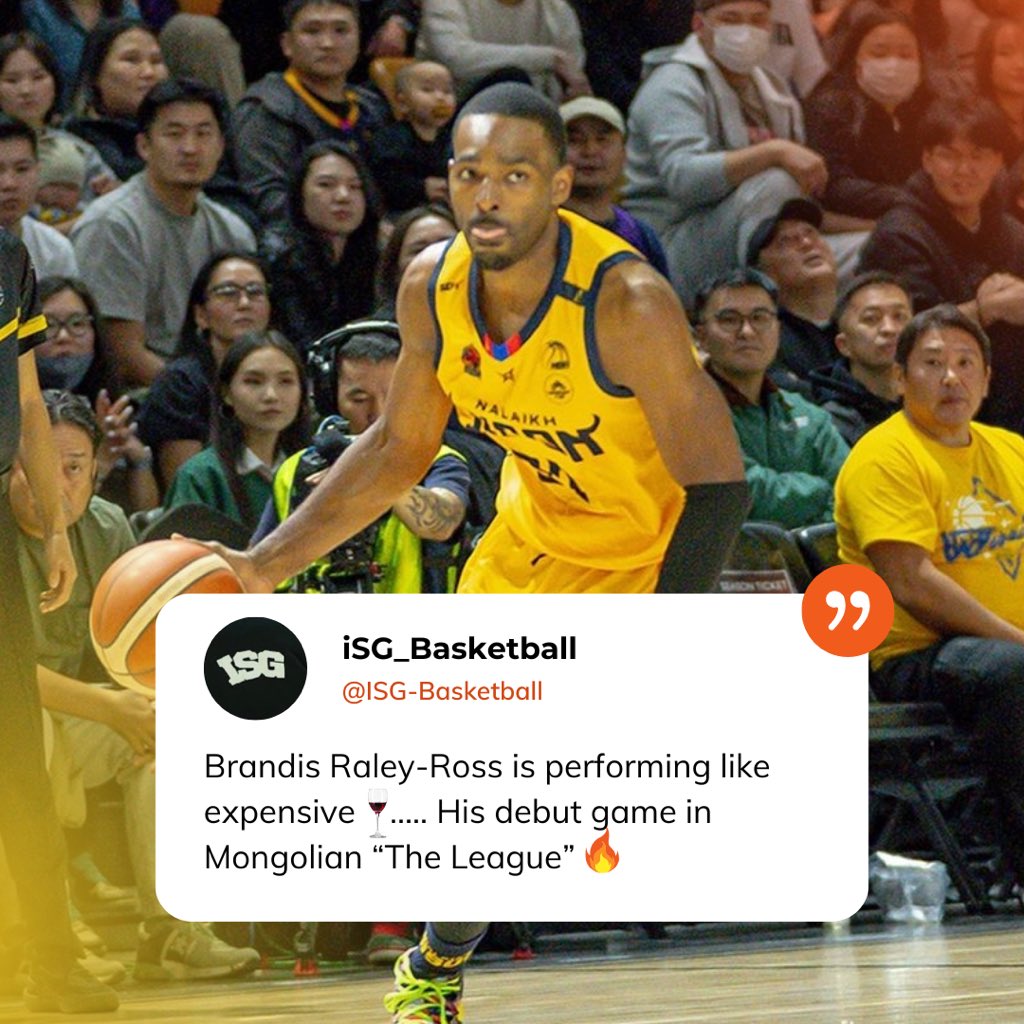 ISG_Basketball's tweet image. Brandis Raley-Ross is performing at a high level in year 15 🇲🇳🏀 “The League” #ITFactor @MongoliaBasket @GDSSpartans ALUM @GamecocksOnline ALUM