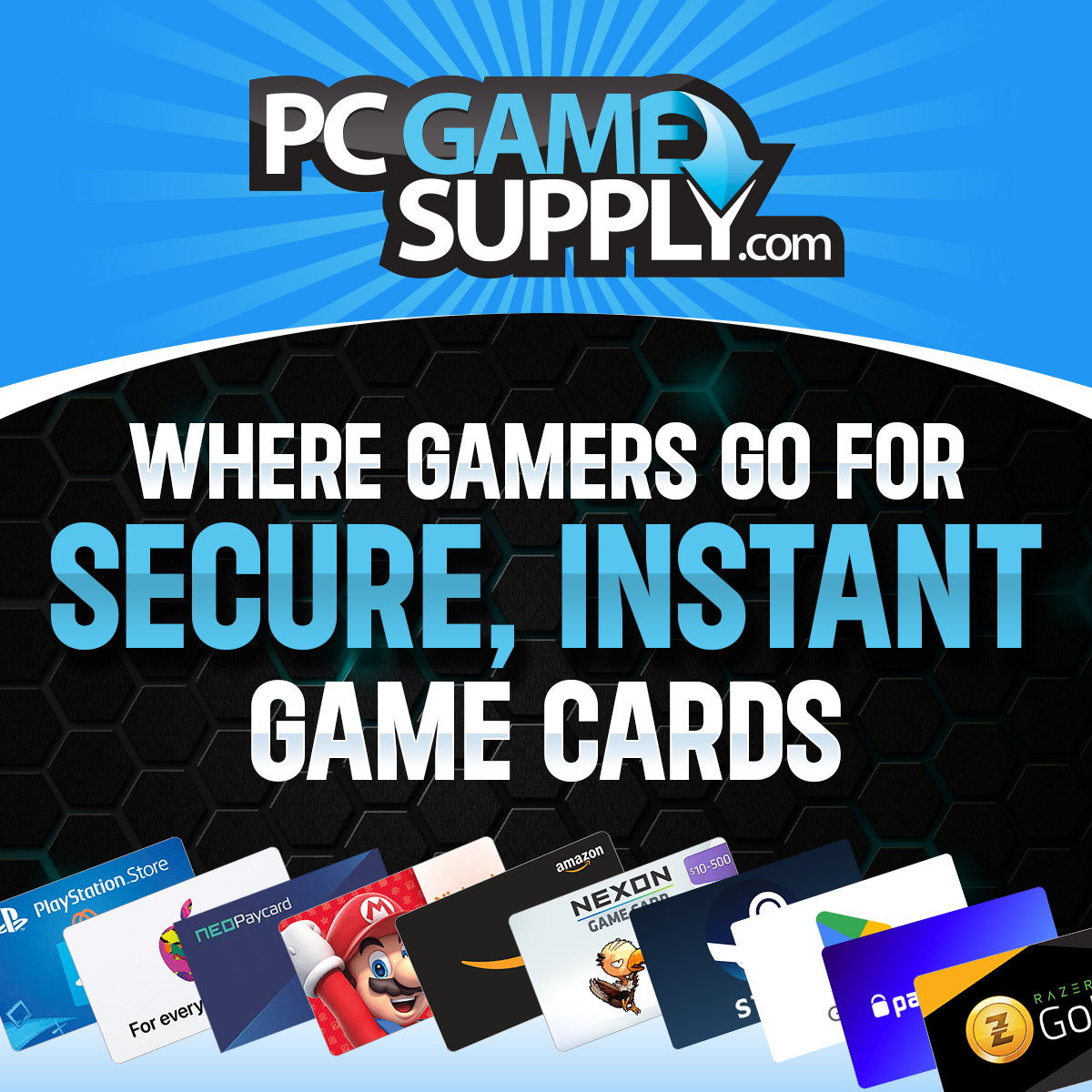 PCGameSupply's tweet photo. PCGameSupply - Where Gamers go for Secure, Instant Game Cards! https://t.co/DwoK1xtCK0