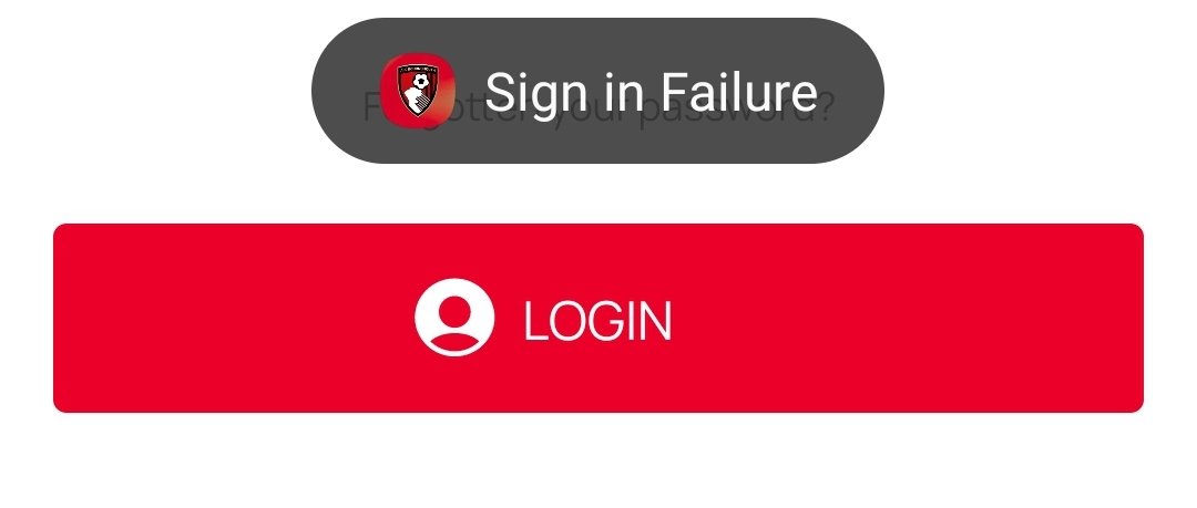 S_Poppers's tweet photo. @afcbournemouth Just get this message. Password is correct https://t.co/g3LtYTh2Yw