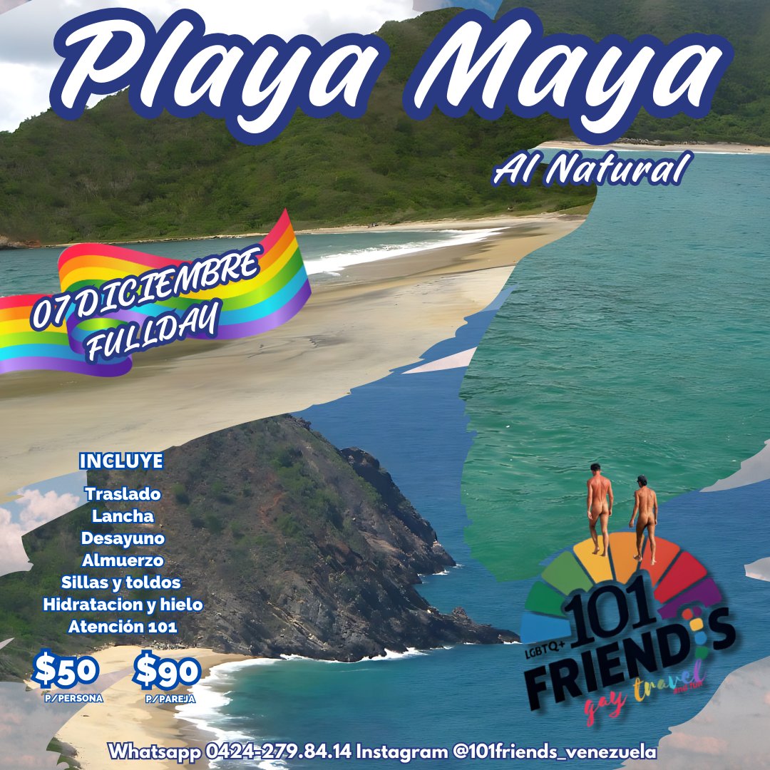 Próximos viajes #turismogay #lgbt #nudismo