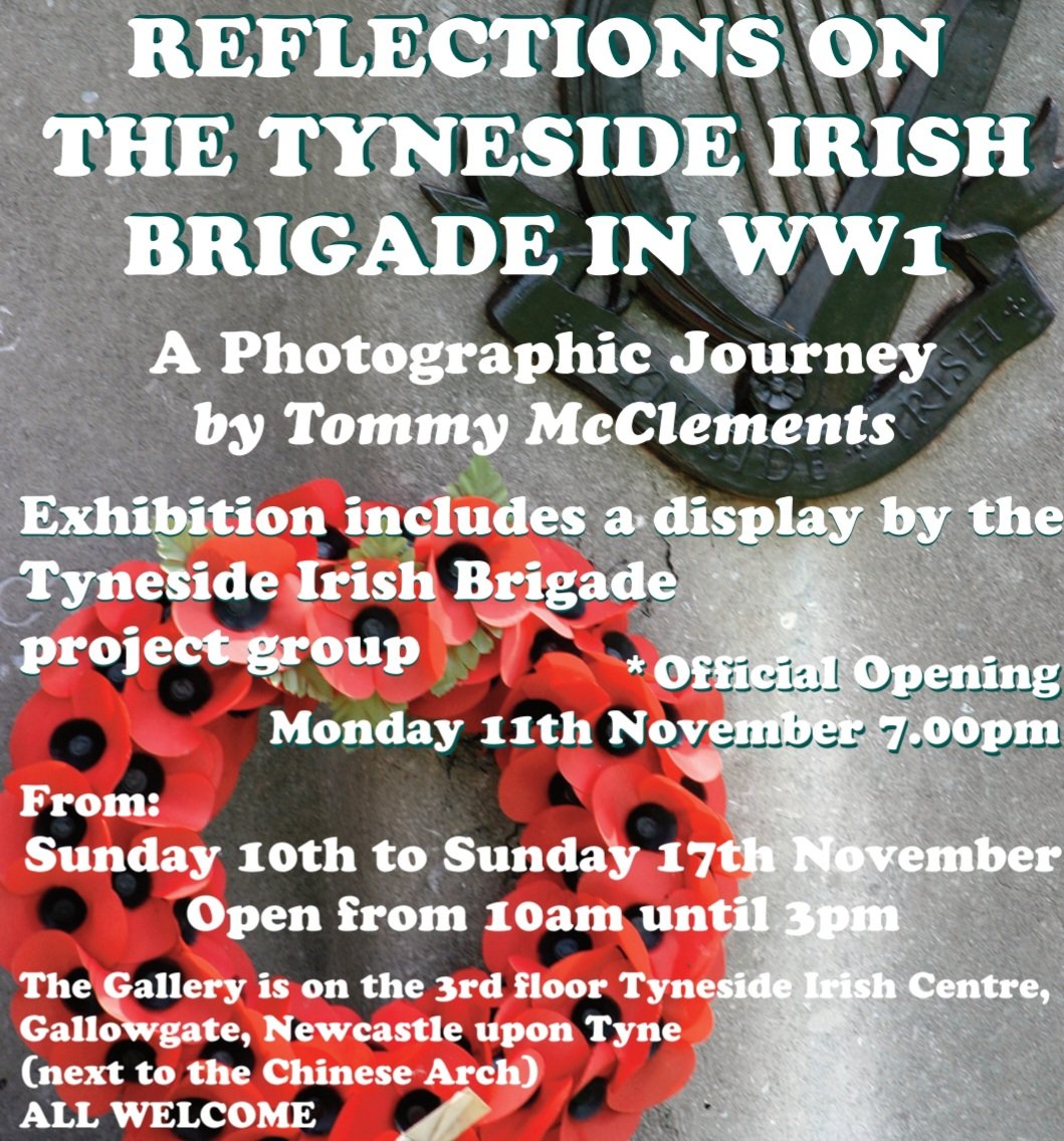 Tyneside IrishCentre (@tyneside_irish) on Twitter photo Reflections on the Tyneside Irish Brigade in WW1: the latest exhibition in our Gallowgate Gallery. <a href="/TynesideIrishCS/">Tyne Irish Culture</a> Reflections on the Tyneside Irish Brigade in WW1: the latest exhibition in our Gallowgate Gallery. <a href="/TynesideIrishCS/">Tyne Irish Culture</a>