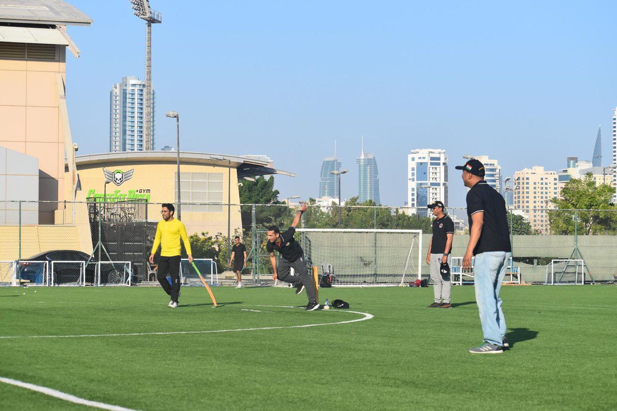 India in Bahrain (@indiainbahrain) on Twitter photo Embassy of India, Bahrain played a friendly cricket match with the visiting India Air Force team from Air Headquarters and the Helicopter Aerobatic Air Display Team, Sarang. Ambassador H.E. Mr. Vinod K Jacob led the Embassy team.
#FitIndia
<a href="/IAF_MCC/">Indian Air Force</a> <a href="/sarang_iaf/">Sarang Helicopter Display Team</a> Embassy of India, Bahrain played a friendly cricket match with the visiting India Air Force team from Air Headquarters and the Helicopter Aerobatic Air Display Team, Sarang. Ambassador H.E. Mr. Vinod K Jacob led the Embassy team.
#FitIndia
<a href="/IAF_MCC/">Indian Air Force</a> <a href="/sarang_iaf/">Sarang Helicopter Display Team</a>