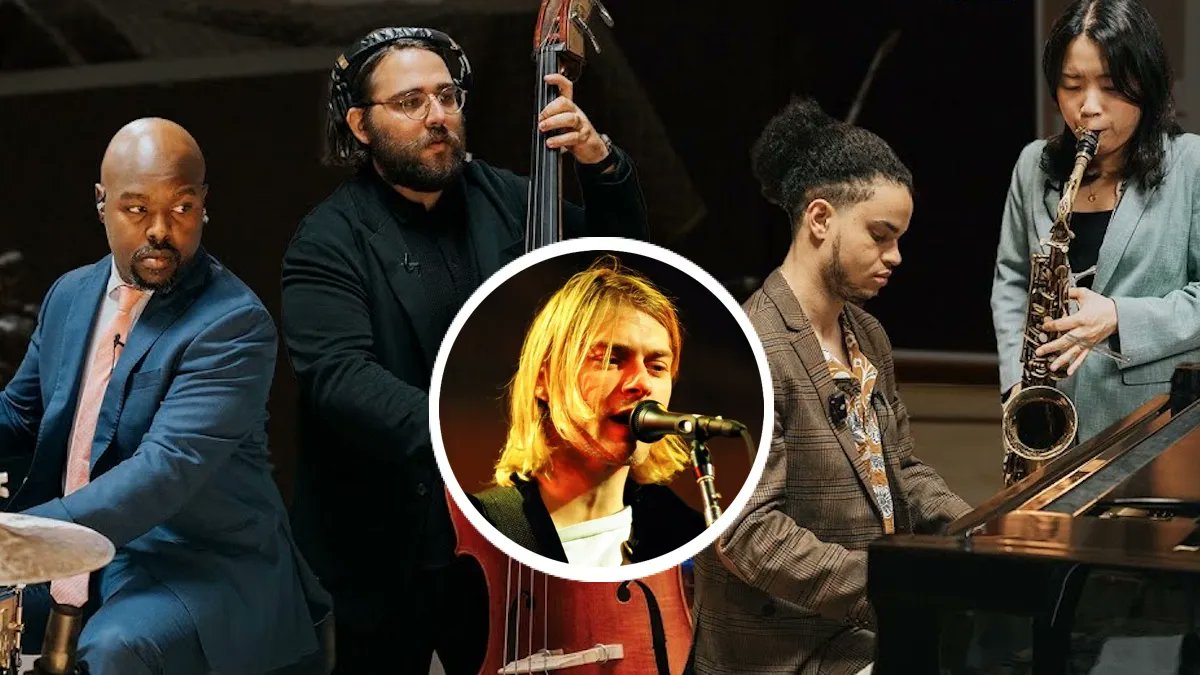 Tienen tiempo: gocen con este pequeño milagro. El productor reta al quinteto del baterista Ulysses Owens Jr para que toque Heart-Shaped Box. La mayoría no lo había escuchado antes ni sabe qué cosa es NIRVANA. Pero se ponen y logran JAZZEAR ¡a Kurt Cobain! youtu.be/3pYHCGYJbw0?si…