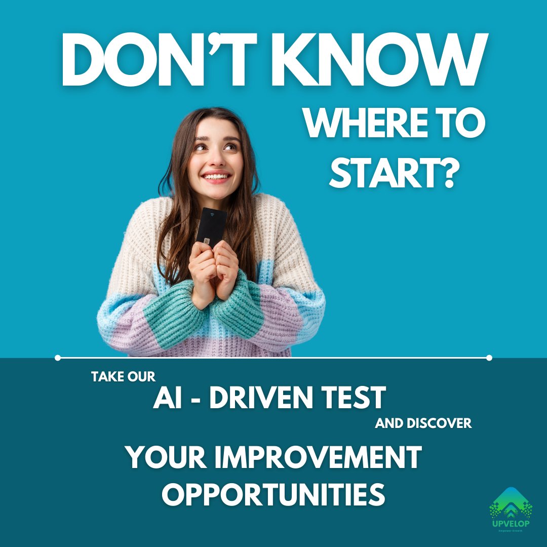 Upvelop_skills's tweet photo. Not sure where to start with #softskills?
#Upvelop's AI-driven test helps pinpoint your growth areas and guides you to the best path for personal &amp; professional development.
Take the test and start elevating your #skills today! #Innovative #AI #CareerSuccess #Innovation #StartNow https://t.co/heZsLRqxmw