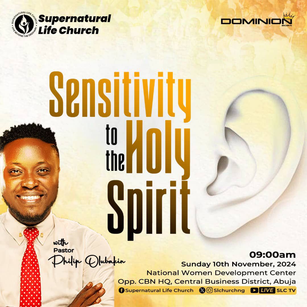slchurchng's tweet photo. What if you were able to develop your sensitivity to the Holyspirit so much you knew exactly what he wants you to do? 
You will be clear on what God wants you to do. 
You will always be steps ahead of the enemy. 
Don't miss tomorrow's service and come early.

#theslcexperience https://t.co/1up5WATAJx