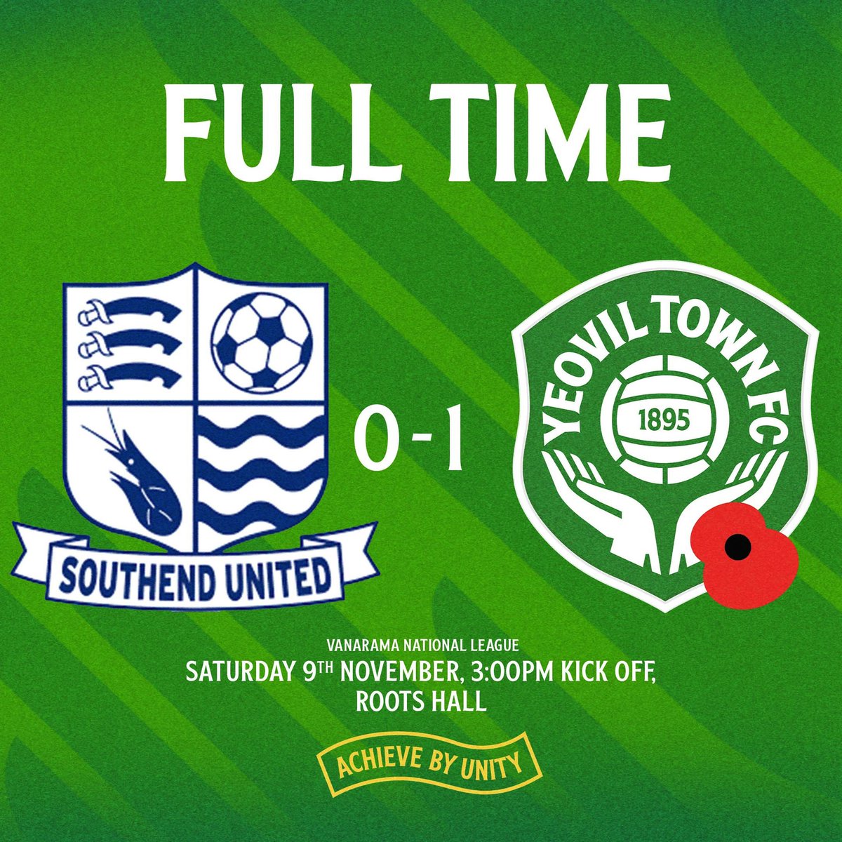 YTFC's tweet photo. FT | Southend United 0-1 Yeovil Town

What a shift! Three points!!

#YTFC 💚 https://t.co/iuGs0KJmWs