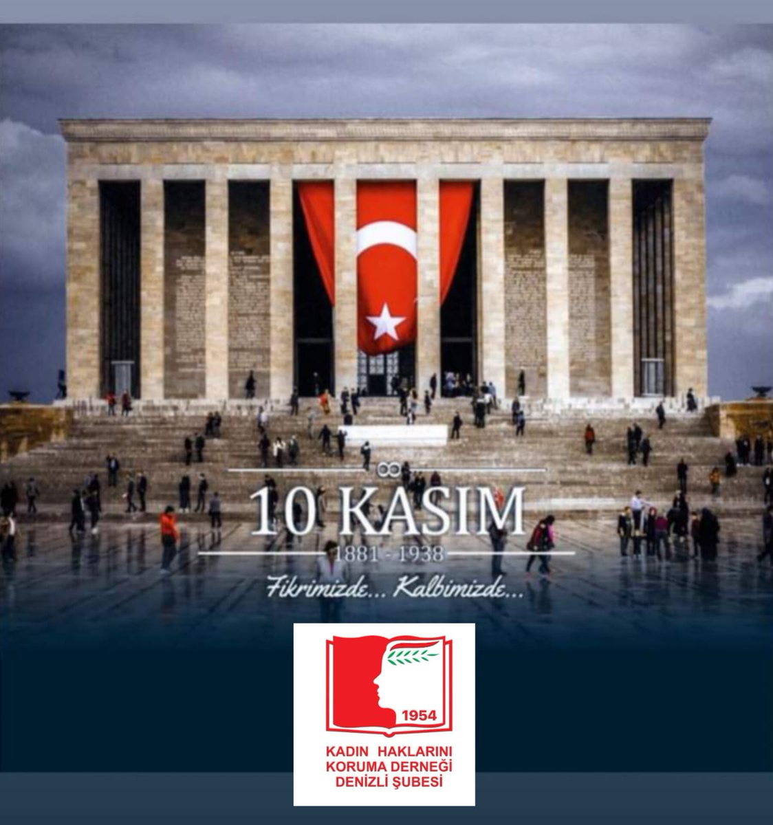 Türkiye Cumhuriyeti Devletimizin kurucusu Büyük Önder Gazi Mustafa Kemal Atatürk'e olan bağlılığımızı ve sevgimizi ortak düşünce ve duygularla bir kez daha dile getiriyor, büyük önderimizi saygı ve özlemle anıyoruz.♾️❤️

#10Kasım🇹🇷
#AtatürküAnmaGünü