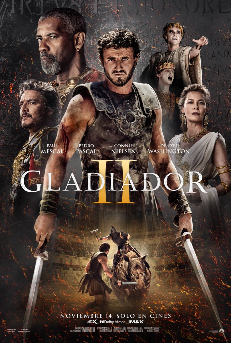 ¡Entradas para el cine! 🎁💝

🎟️ Tenemos 10 PASES DOBLES para #Gladiador2 el 12 de noviembre a las 8 PM en Cinemex Patriotismo, Reforma 222, Cinépolis Fórum Buenavista y Oasis Coyoacán

✅ Para participar: RT y dinos tu escena favorita de  Gladiador

Solo 🇲🇽 | <a href="/ParamountMexico/">Paramount Pictures México</a>