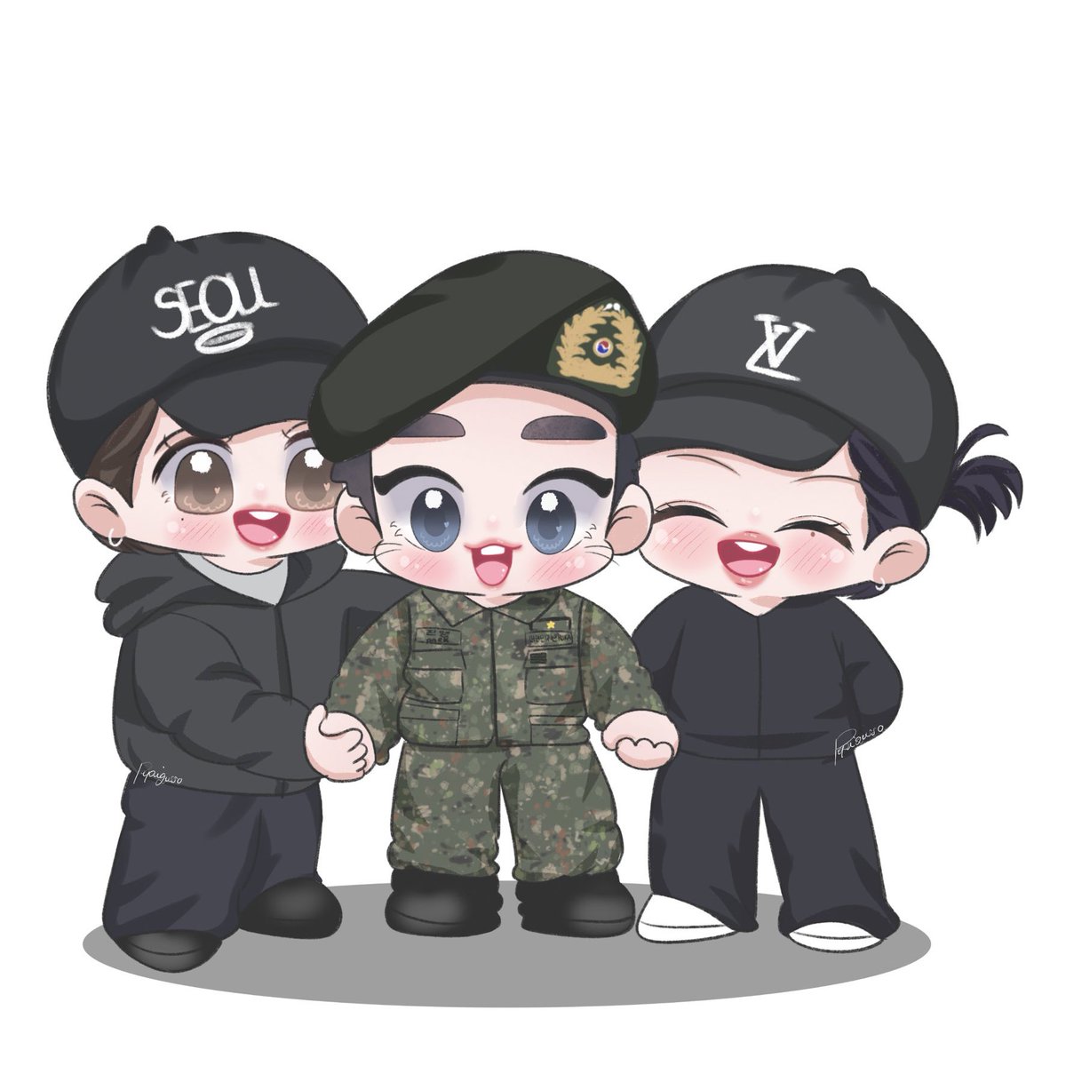 วันเข้ากรม                                  วันออกจากกรม

อบอุ่นหัวใจเสมอ💚
Park Jinyoung is back 
#WarmlyWelcomeJinyoung 
#박진영 #Jinyoung