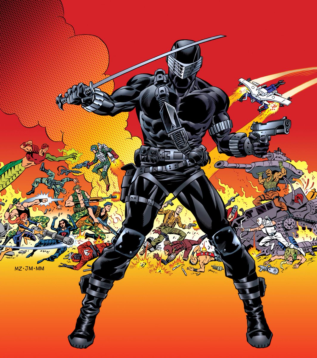 Snake Eyes by @MikeZeck. Who recognizes the comic book that this image homages?
