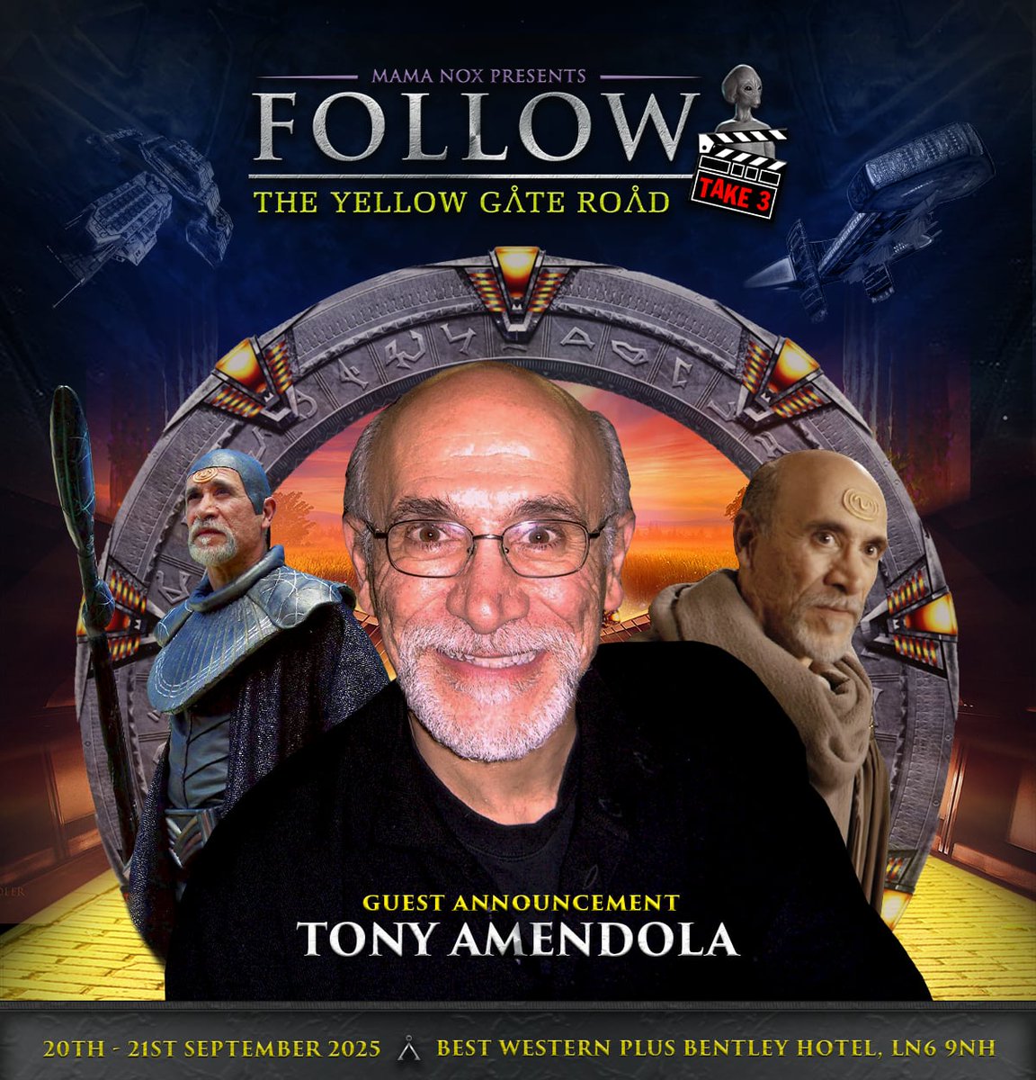 Mama Nox Presents (@yellow_gate_rd) on Twitter photo My Star Guest.... Master Bra'tac himself,
Tony Amendola
For tickets, Mama Nox said Follow the link:- buytickets.at/mamanoxpresent…… mamanoxpresents.com facebook.com/groups/1281385…… #TonyAmendola
<a href="/tmamendola/">tony amendola</a> #stagate #MamaNox #Bratac My Star Guest.... Master Bra'tac himself,
Tony Amendola
For tickets, Mama Nox said Follow the link:- buytickets.at/mamanoxpresent…… mamanoxpresents.com facebook.com/groups/1281385…… #TonyAmendola
<a href="/tmamendola/">tony amendola</a> #stagate #MamaNox #Bratac