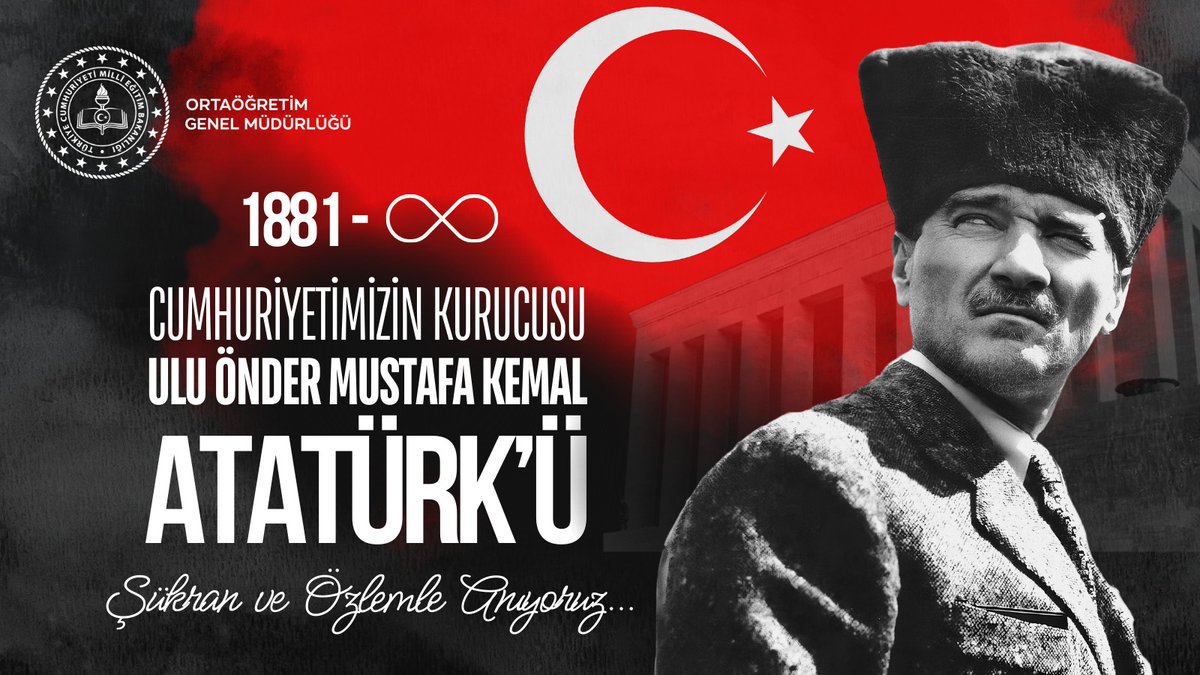 Şükran ve Özlemle... 1881-193♾

Genel Müdürümüz Halil İbrahim TOPÇU'nun 
10 Kasım Atatürk’ü Anma Günü Mesajı 
👉🔗meb.ai/lR40F4