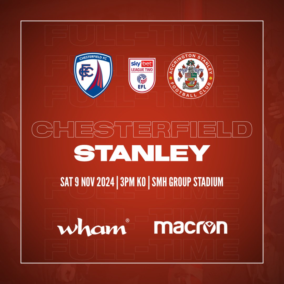 ASFCofficial's tweet photo. FT - @ChesterfieldFC 0-3 #asfc.

Goalscorers - J. Woods (19’), Awe (65’), and Knowles (70’). https://t.co/PMQIeH2Gkl