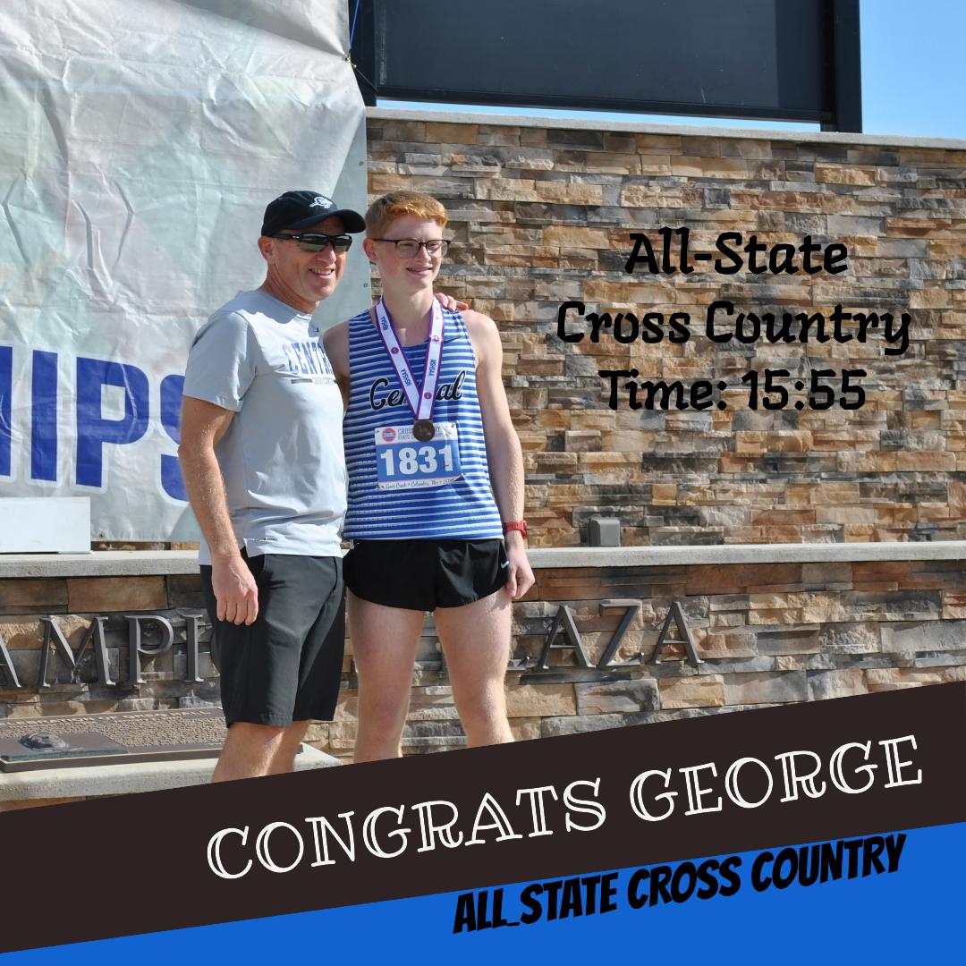 Congratulations to George Willoughby for achieving All-State Cross Country with a time of 15:55!! <a href="/CHS_Indians/">St. Joe Central HS</a> <a href="/DCLau5/">David Lau</a> <a href="/indianinsider_/">Central Sports Marketing</a>