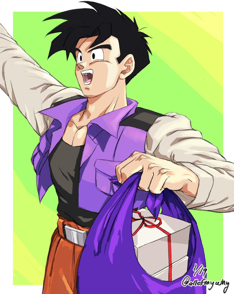 King_Sukunaaa's tweet image. Son Gohan based on Toriyama's scrapped design from the Buu arc