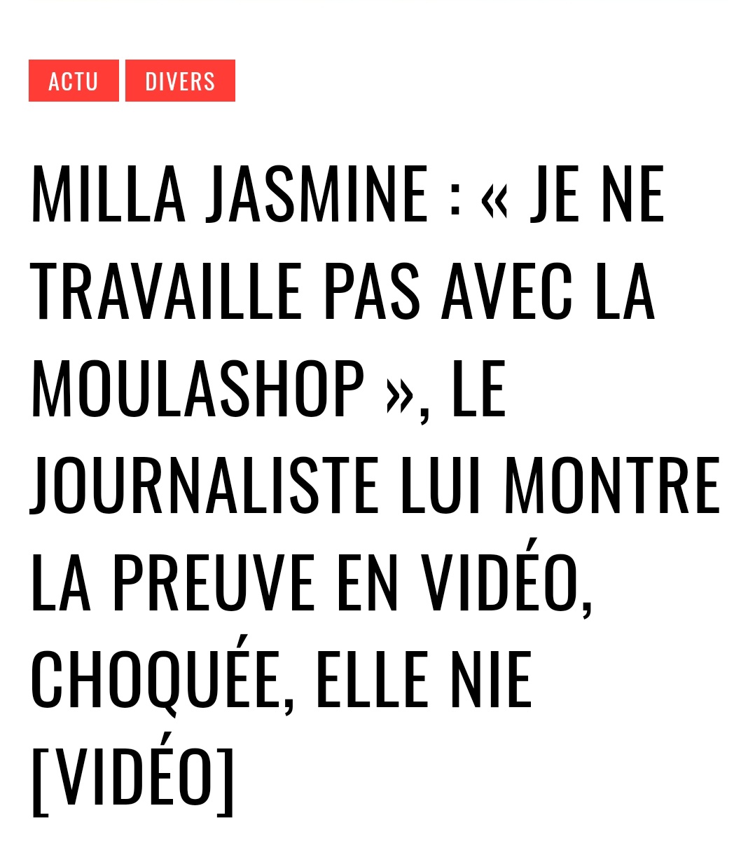 WantedAuntie's tweet photo. #millajamine qui osait critiquer Magalie Berdah alors qu'elle a un palmarès à la hauteur de celui de son ancien "agent d'amour" comme elle aimait l'appeler.
#escroc #arnaqueuse #influvoleuse #mytho
@booba @collectifAvi @dgccrf https://t.co/5MxHu0Ka9m