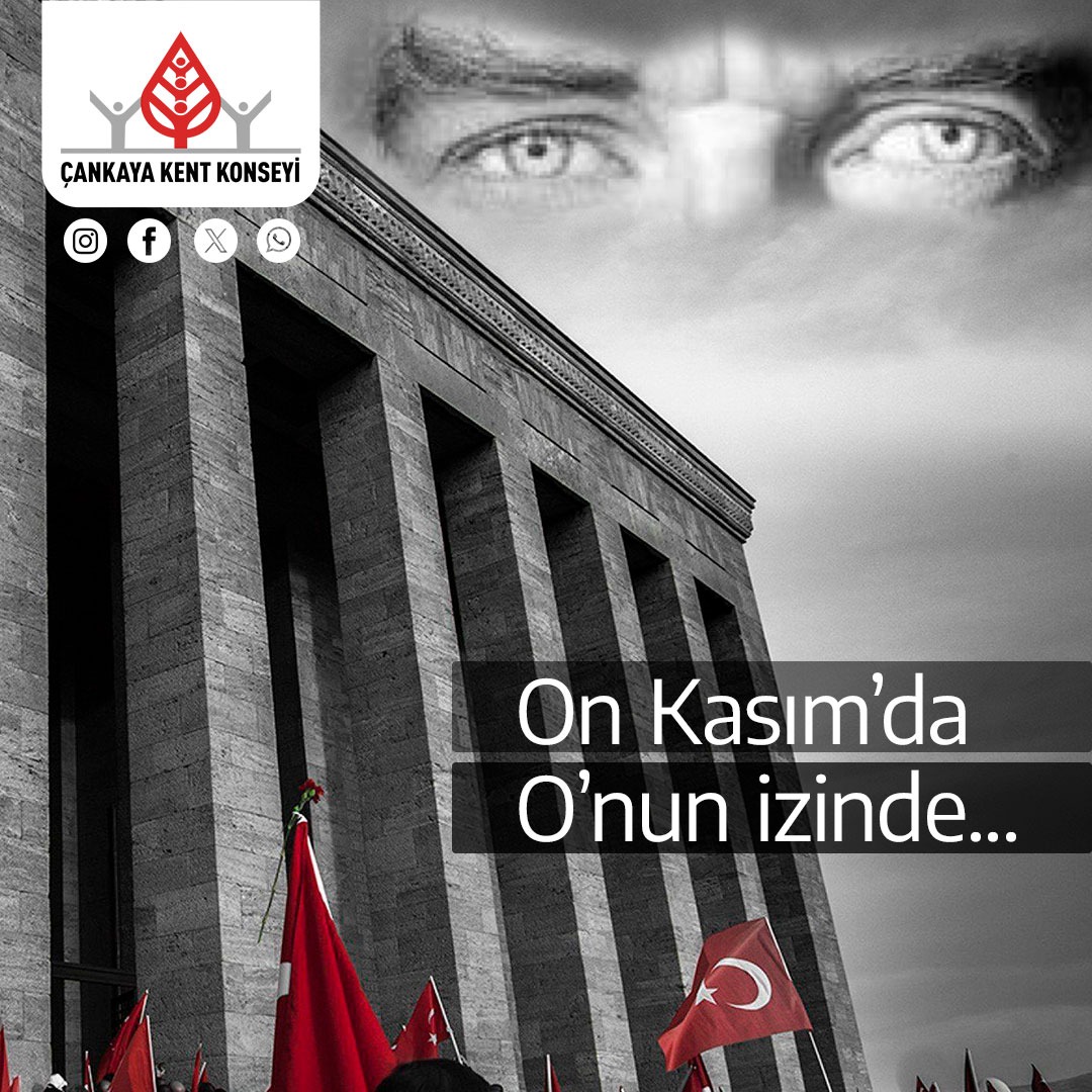 On Kasım'da
O'nun izinde...

Cumhuriyetimizin kurucusu büyük önder Gazi Mustafa Kemal Atatürk'ü sevgi ve özlemle anıyoruz.
#10Kasim