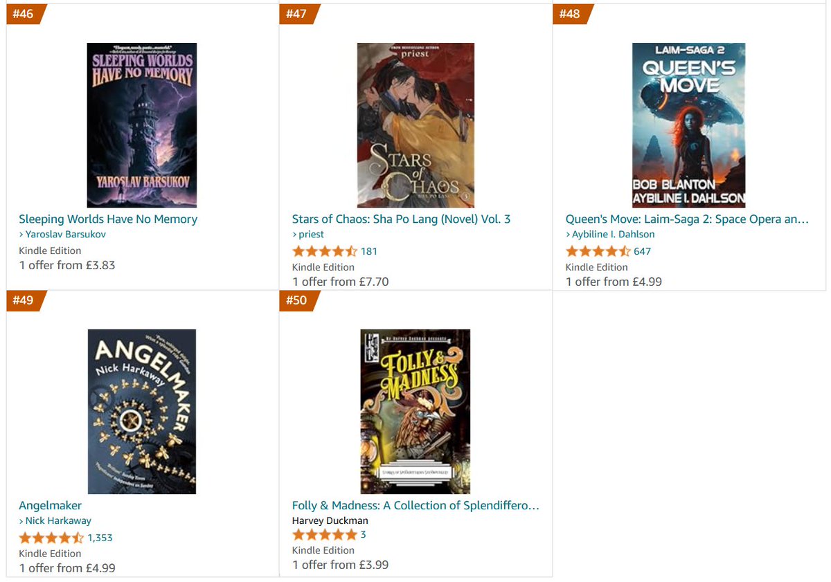 Folks, please retweet: Sleeping Worlds Have No Memory is now on a bestseller list on Amazon UK!

Thank you SO MUCH for all your support!
Please keep these preorders coming! You’re the best!!

❤️❤️❤️