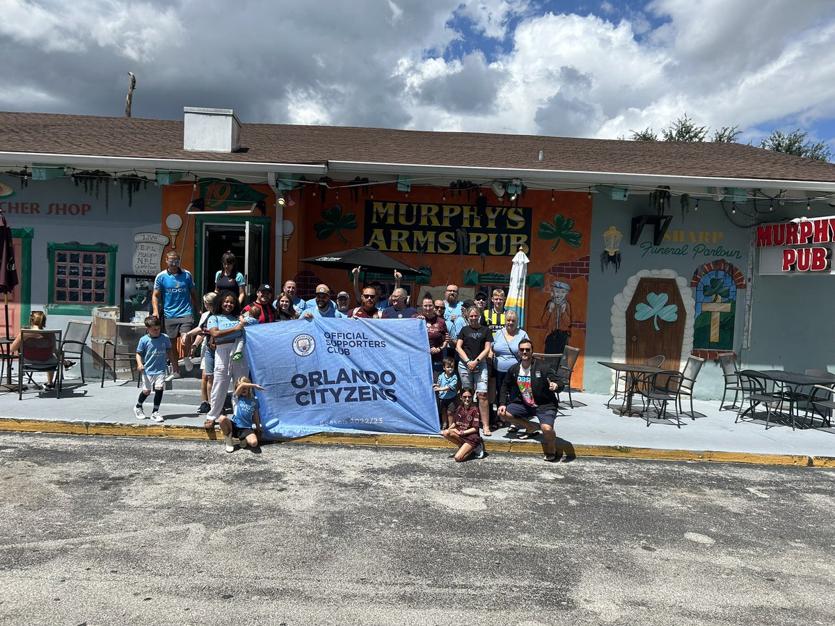 The Boys travel south to shoot down the seagulls. C’MON CITY! #Mancity #ManCityOSC #ManchesterCity #MCFC #MyPLMorning #MurphysPubOrlando  #murphyspub6582 #ManCityUS <a href="/ManCity/">Manchester City</a> <a href="/ManCityUS/">Manchester City US</a> <a href="/Pub_murphy/">Murphy's Pub</a> <a href="/PLinUSA/">Premier League USA</a> @NBSSportsSoccer @MyPLMorning <a href="/Ariellec/">Arielle Castillo</a> <a href="/cityzensorlando/">Orlando Cityzens</a>