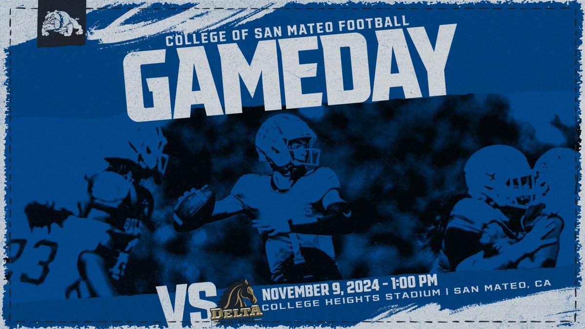 College of San Mateo Athletics (@csm_bulldogs) on Twitter photo Read all about today's <a href="/CSM_Football/">College of San Mateo Football</a> matchup vs. Delta at csmbulldogs.com/sports/fball/2…
#BleedBlue <a href="/csmbulldogs/">College of San Mateo</a> <a href="/CSM_AD/">Andreas Wolf</a> Read all about today's <a href="/CSM_Football/">College of San Mateo Football</a> matchup vs. Delta at csmbulldogs.com/sports/fball/2…
#BleedBlue <a href="/csmbulldogs/">College of San Mateo</a> <a href="/CSM_AD/">Andreas Wolf</a>
