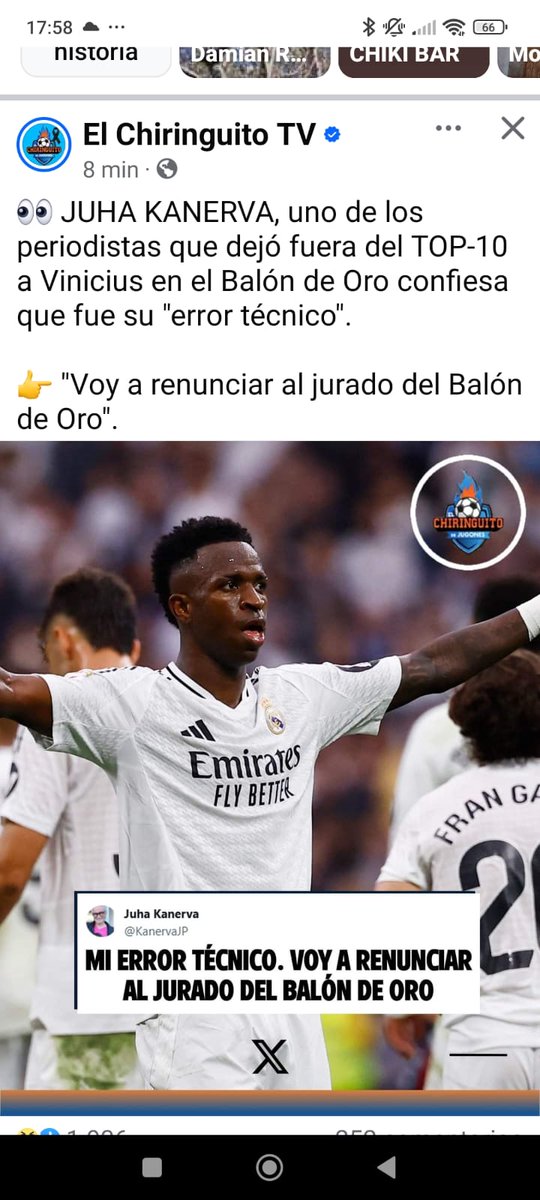 manuesro's tweet photo. Ahora resulta q un periodista que votó, se equivocó en el balón de oro. Le ha pasado como a él la reforma laboral en España. https://t.co/YqUQsGbspy