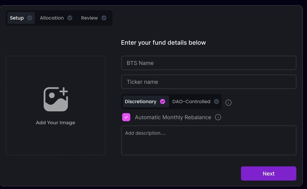 OggyWonders's tweet photo. Step Into the Future of Token Baskets with $ALVA
- π Step 1: Name & Logo
- π Step 2: Choose Tokens
- βοΈ Step 3: Set Weights
- π° Step 4: Mint at NAV
- Start with #BTSFactory and lead in the tokenized asset revolution! @Alvaraprotocol
#CryptoInnovation #Decentralized