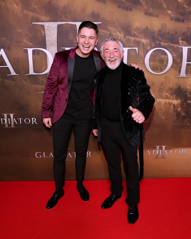 tadhgfleming_'s tweet image. ‘Tis far from Kerry 🤣….but we hit the red carpet last night for the Irish premiere of Gladiator 2 😍
Massive thank you to @ParamountIRL for the invite 💚
A fantastic movie 👏🏻 ….& great to support our own Paul Mescal ☘️
#GladiatorII #HonPaul #Gladiator2 #Invite
