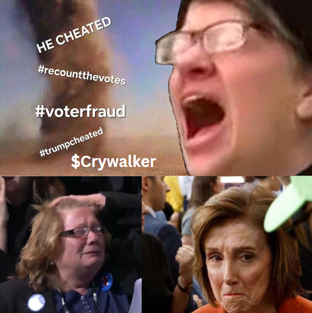 LukeCrywalker_'s tweet image. Some of the things #Libtards with #TDS say 

He CHeated
Recount the votes
Voter Fraud
Trump Cheated

Ticker is $Crywalker  #TrumpDerangementSyndrome #LiberalTears #LukeCrywalker #Crywalker