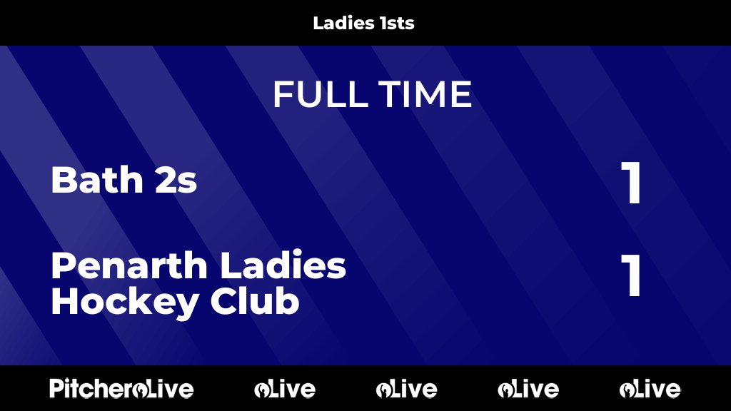 FULL TIME: Bath 2s 1 - 1 Penarth Ladies Hockey Club
#BATPEN #Pitchero
penarthladieshockey.co.uk/teams/242945/m…