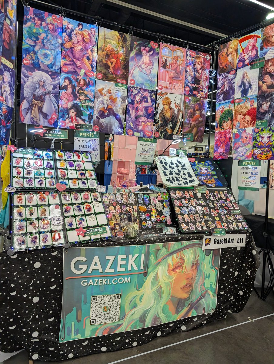 Day 2 of Kumoricon! Catch me at table L11 💚
