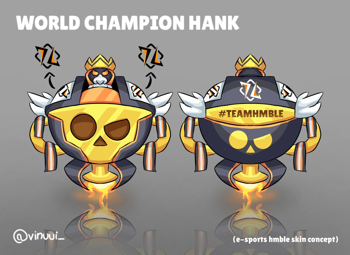 vinuui_'s tweet photo. WORLD CHAMPION HANK
just a concept for #teamhmble e-sports skin
@TeamHmble i hope you liked it :)
#BrawlStarsArt #BrawlStars https://t.co/U0m23LK9vv